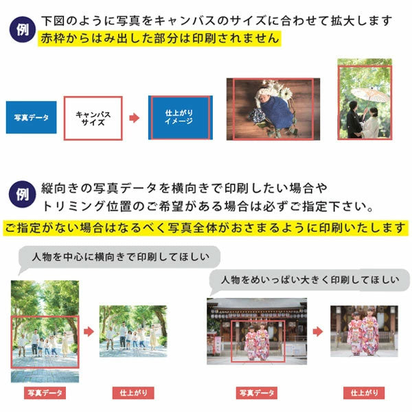 《思い出がアートに》思い出を飾る キャンバスプリントミニ【正方形/長方形】[M便 1/3]